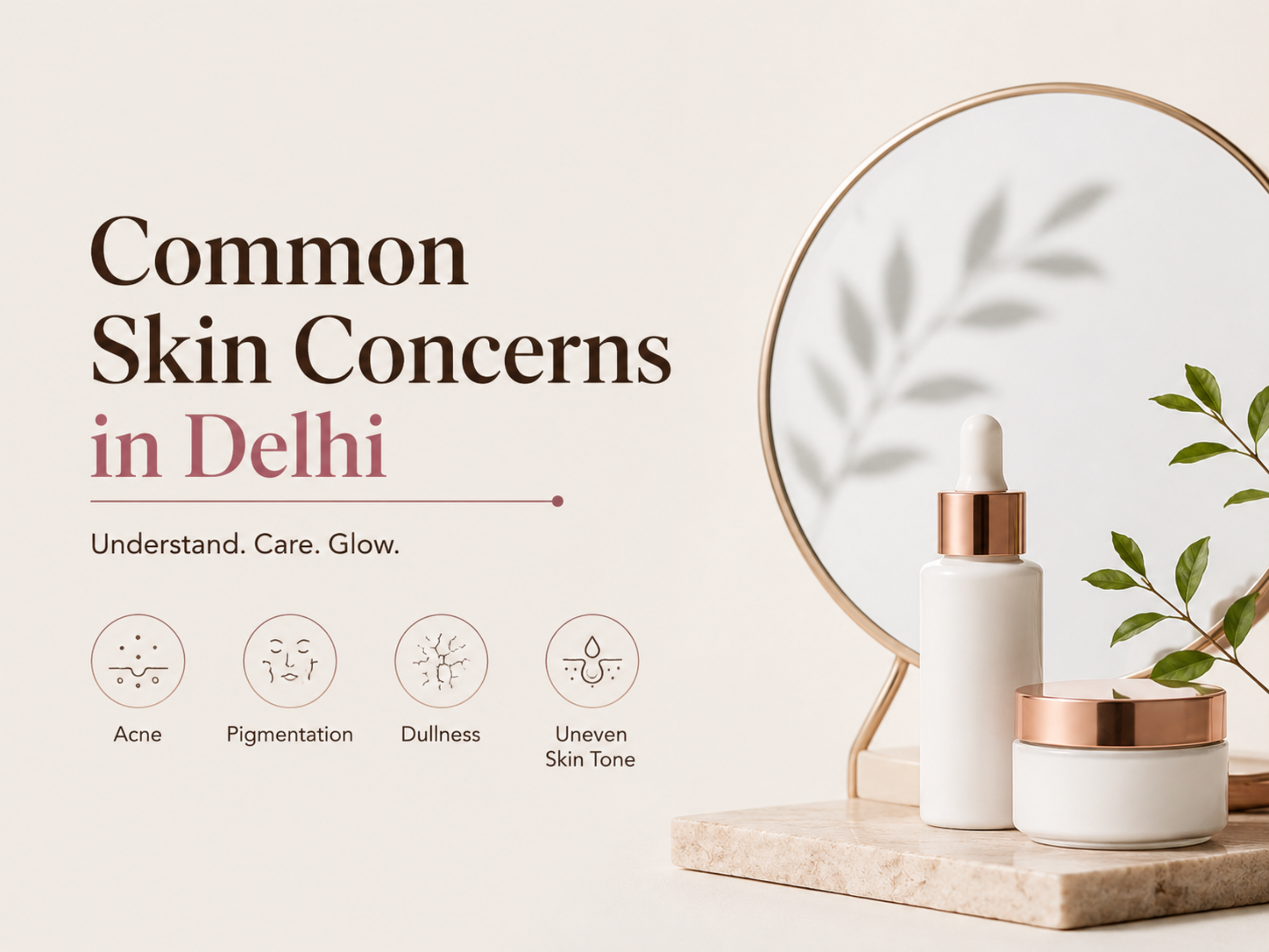 Common Skin Concerns in Delhi Including Acne, Pigmentation, Dullness and Uneven Skin Tone