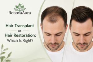 Hair transplant and hair restoration consultation at RenovaAura in Delhi